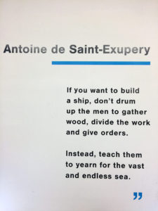 Saint-Exupery quote